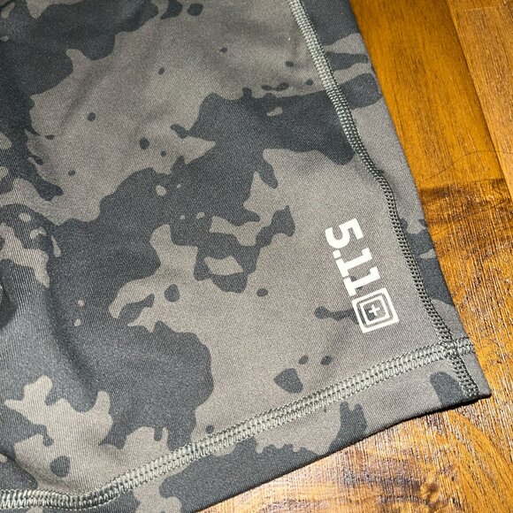 5.11 Tactical women's camo compression workout shorts small - Picture 5 of 6